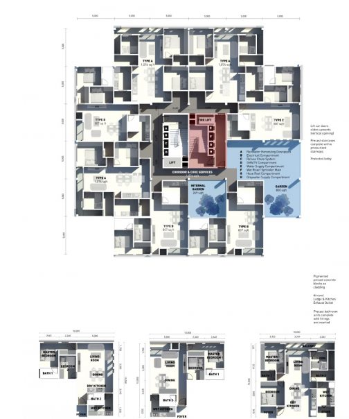 Tetris-cluster-floor-plan